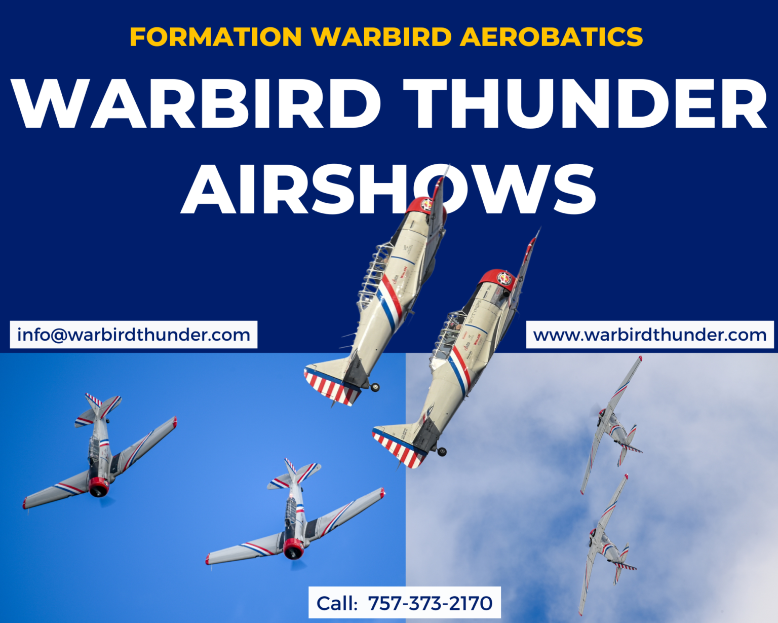 Contact Warbird Thunder Airshows